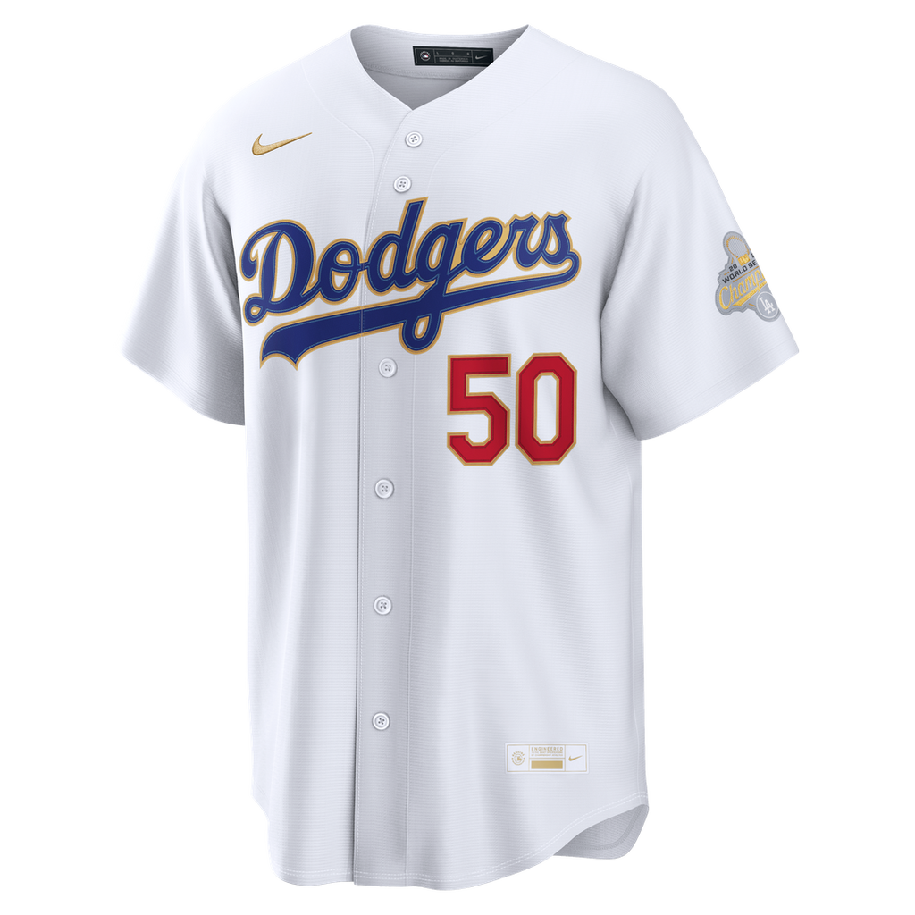 Los Angeles Dodgers Mookie Betts Nike 2026 Gold Collection Stadium Jersey - White