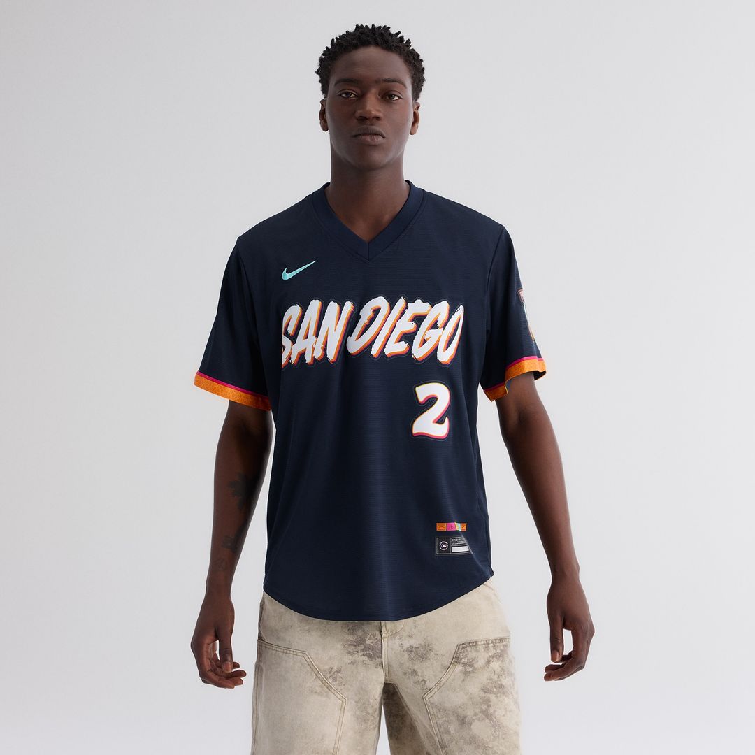 San Diego Padres Xander Bogaerts Nike 2026 City Connect Stadium Jersey - Obsidian
