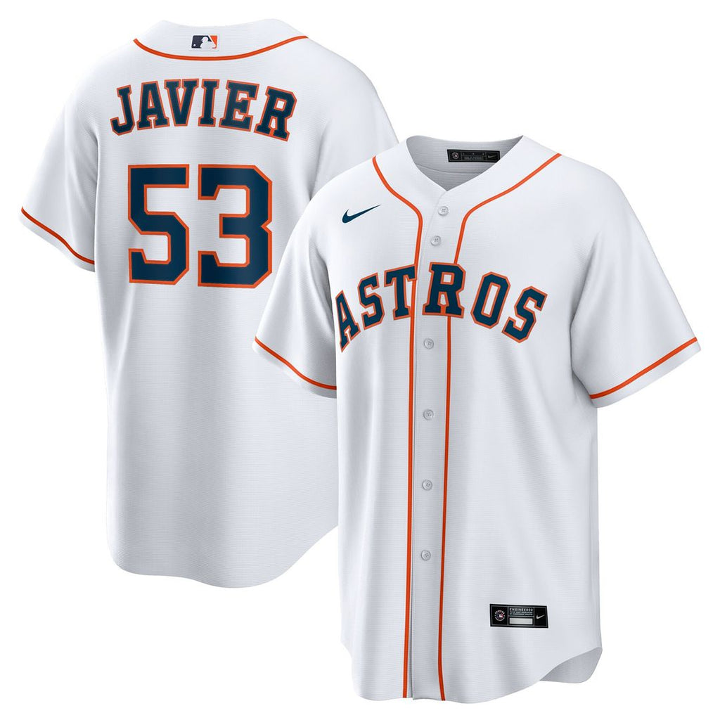 Houston Astros Cristian Javier Nike Home Replica Jersey - White