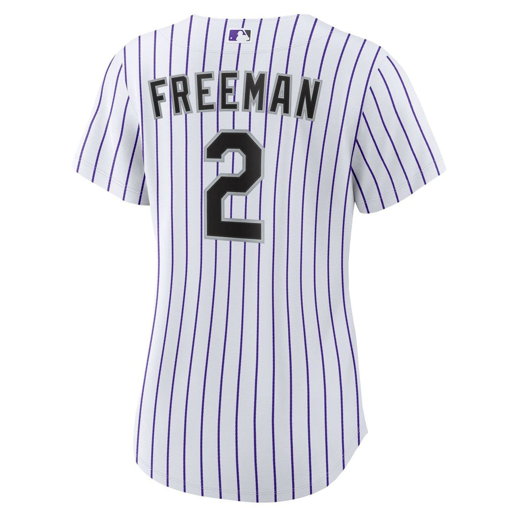 Colorado Rockies Tyler Freeman Nike Women's Home Replica Jersey - White
