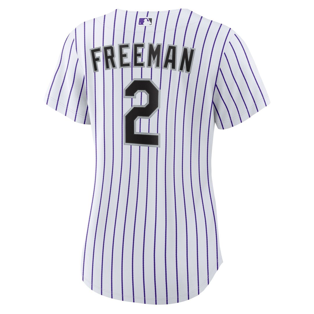Colorado Rockies Tyler Freeman Nike Women's Home Replica Jersey - White