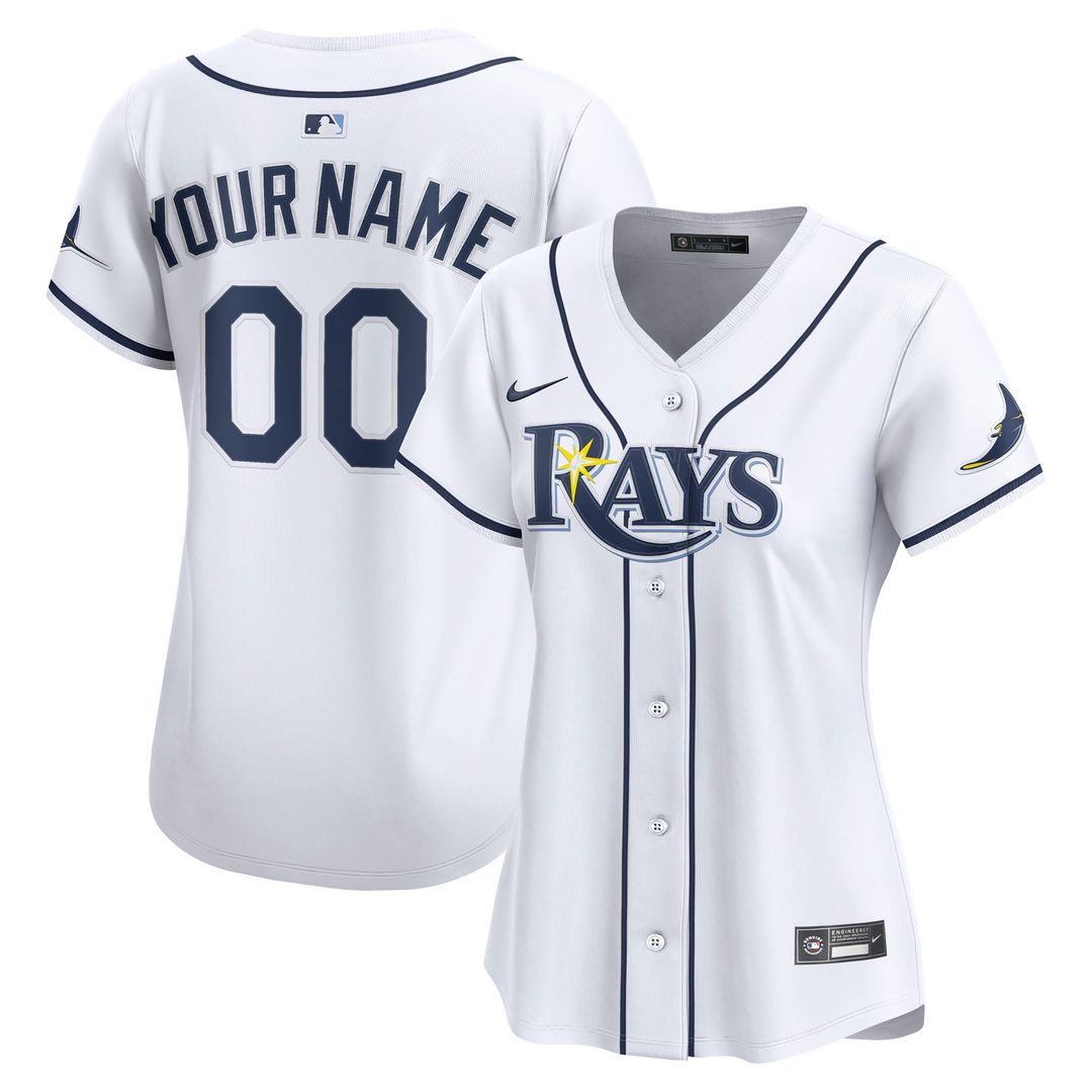 Tampa Bay Rays Nike Women's Home Limited Custom Jersey - White