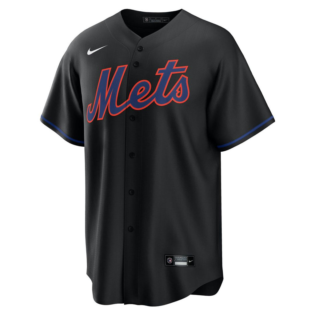 New York Mets Francisco Lindor Nike Alternate Replica Jersey - Black