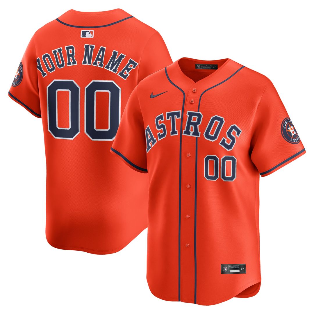 Houston Astros Nike Home Limited Custom Jersey - White