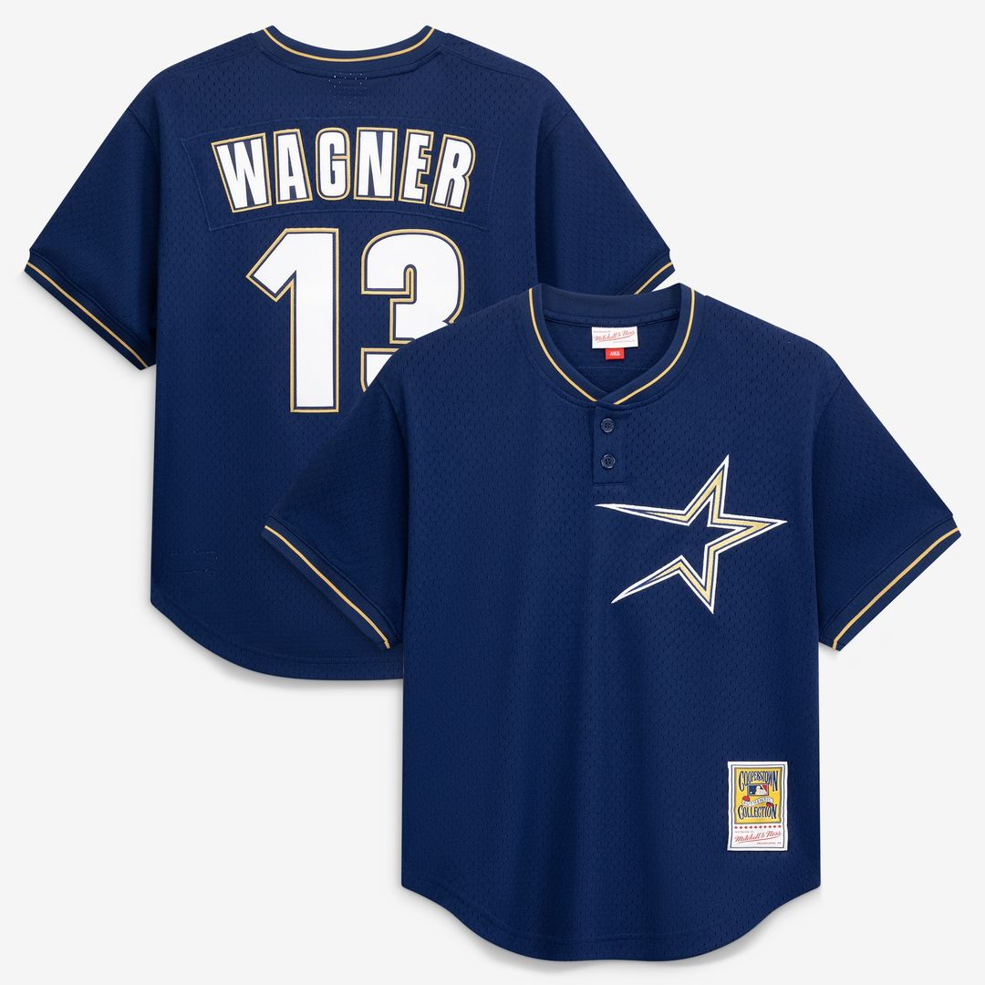 Houston Astros Billy Wagner Mitchell & Ness Authentic Batting Practice Jersey - Navy