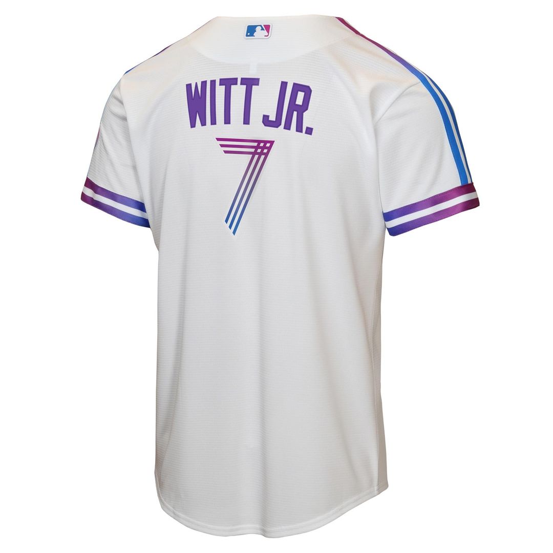 Kansas City Royals Bobby Witt Jr. Nike Youth 2026 City Connect Stadium Jersey - White