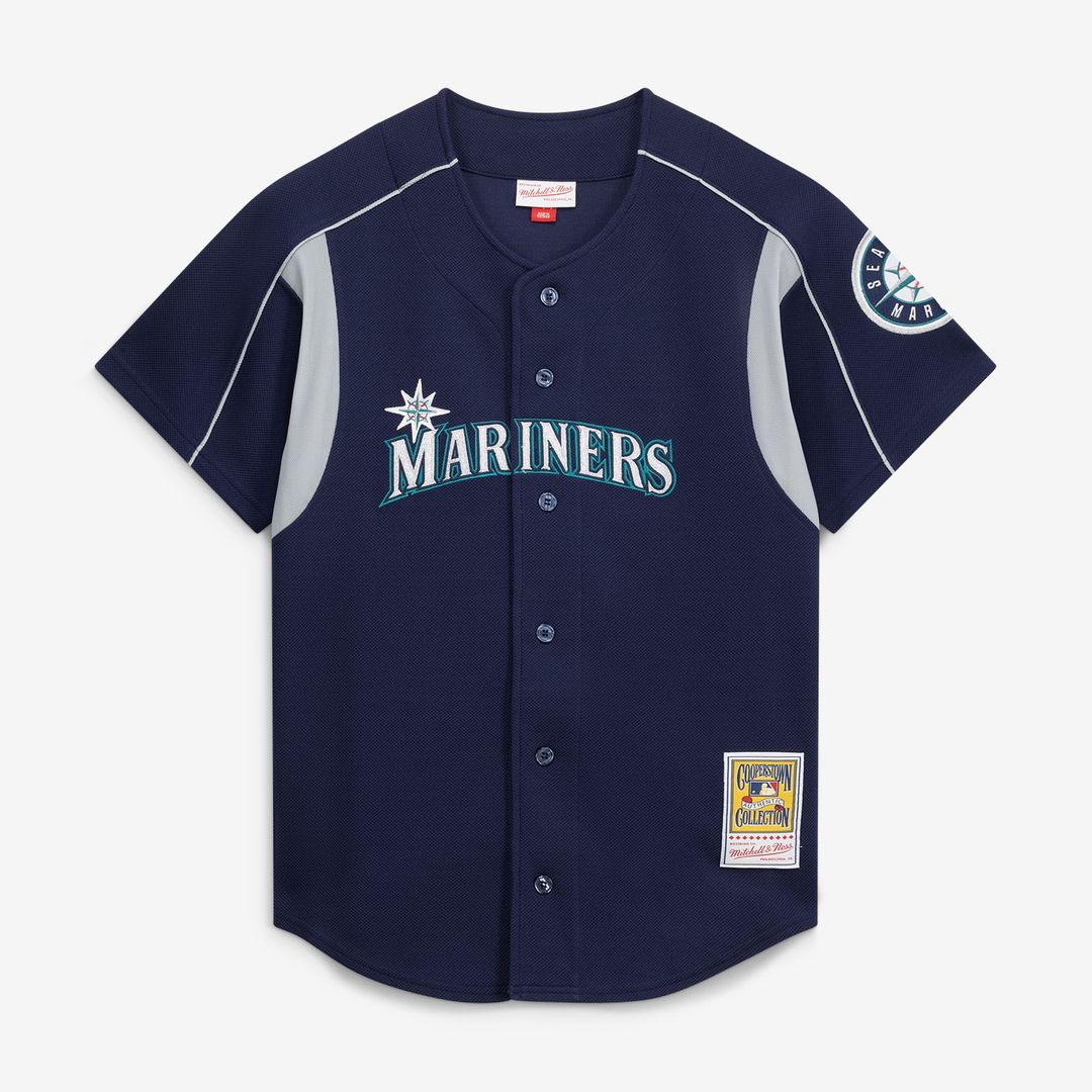 Seattle Mariners Felix Hernandez Mitchell & Ness Cooperstown Batting Practice Jersey - Navy