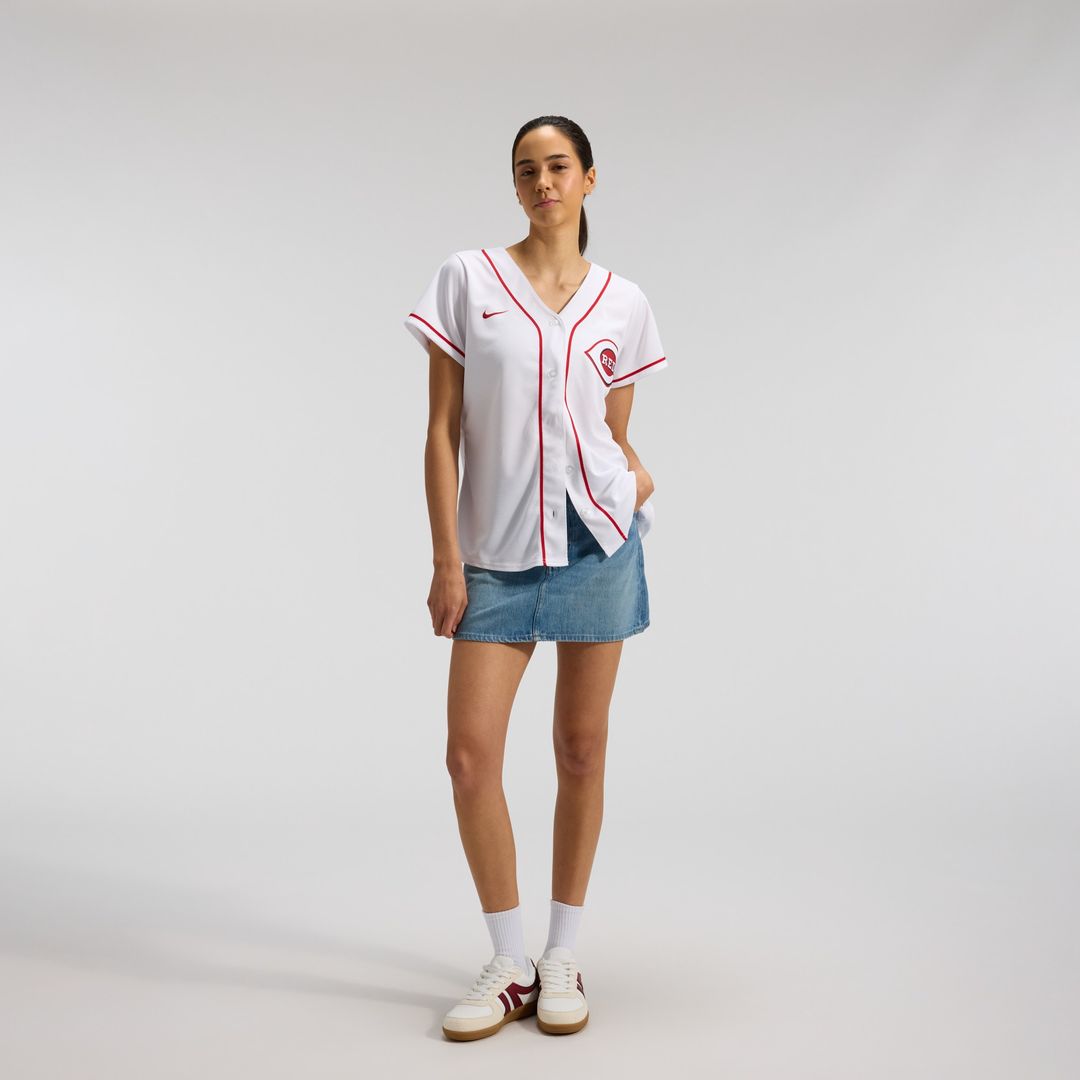 Cincinnati Reds Elly De La Cruz Nike Women's Home Replica Jersey - White