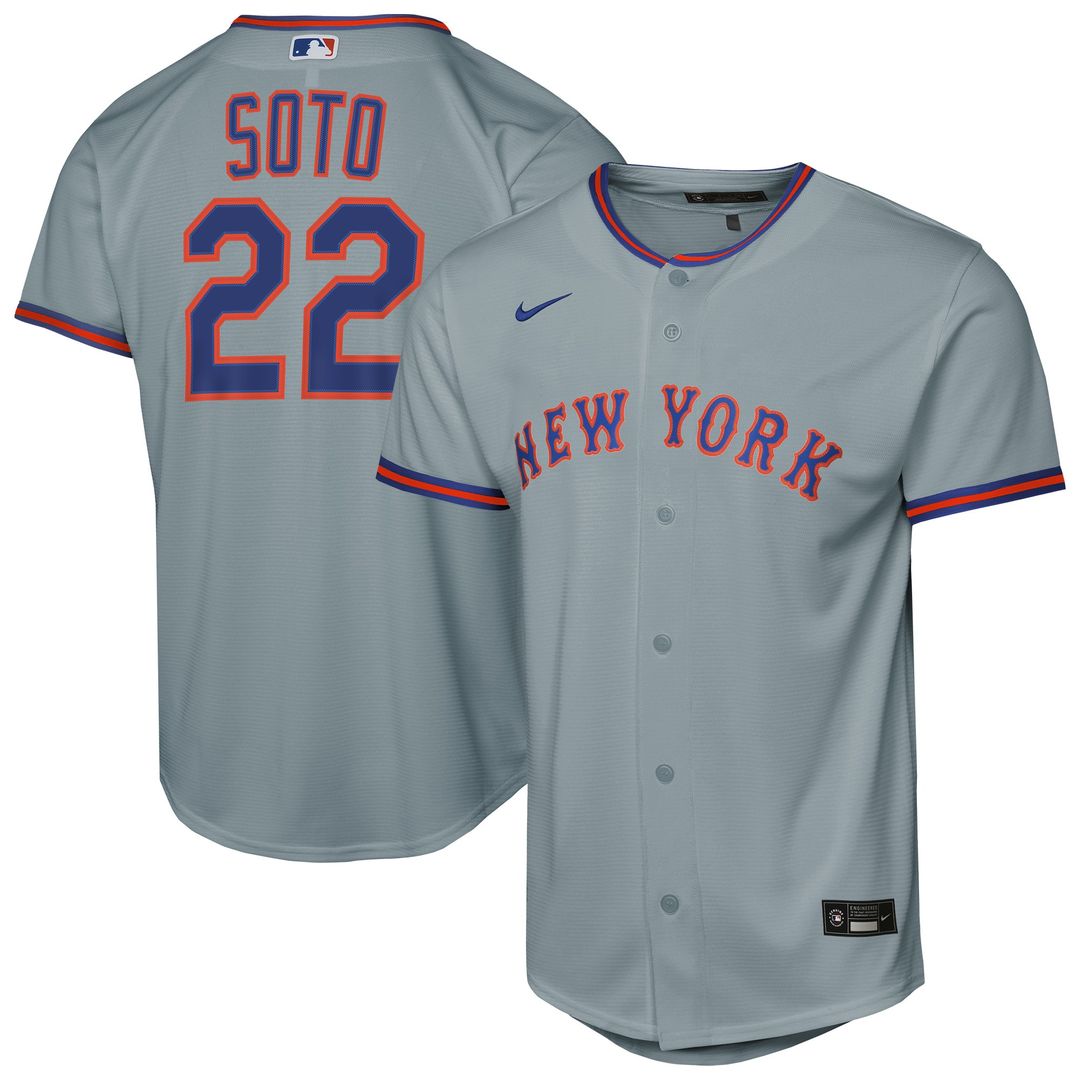 New York Mets Juan Soto Nike Youth Alternate Replica Jersey - Black