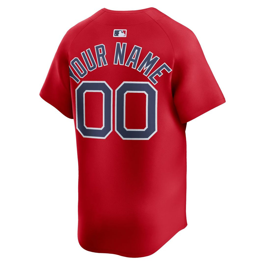 Boston Red Sox Nike Alternate Limited Custom Jersey - Red