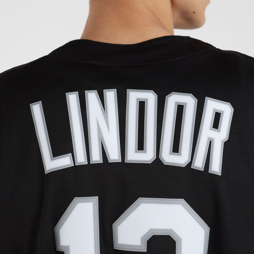 New York Mets Francisco Lindor Nike Replica Player Jersey - Black