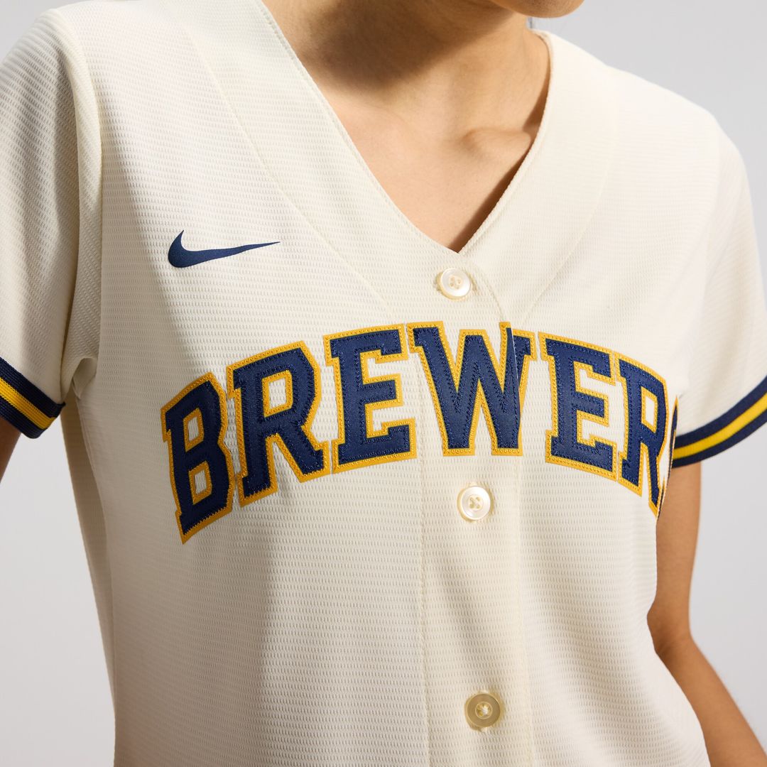 Milwaukee Brewers Sal Frelick Nike Women's Home Replica Jersey - Cream