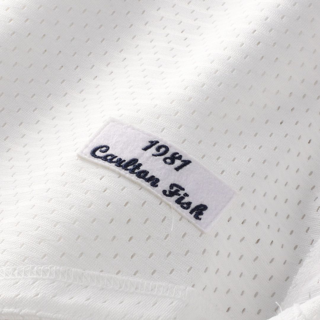 Chicago White Sox Carlton Fisk Mitchell & Ness Authentic Batting Practice Jersey - White