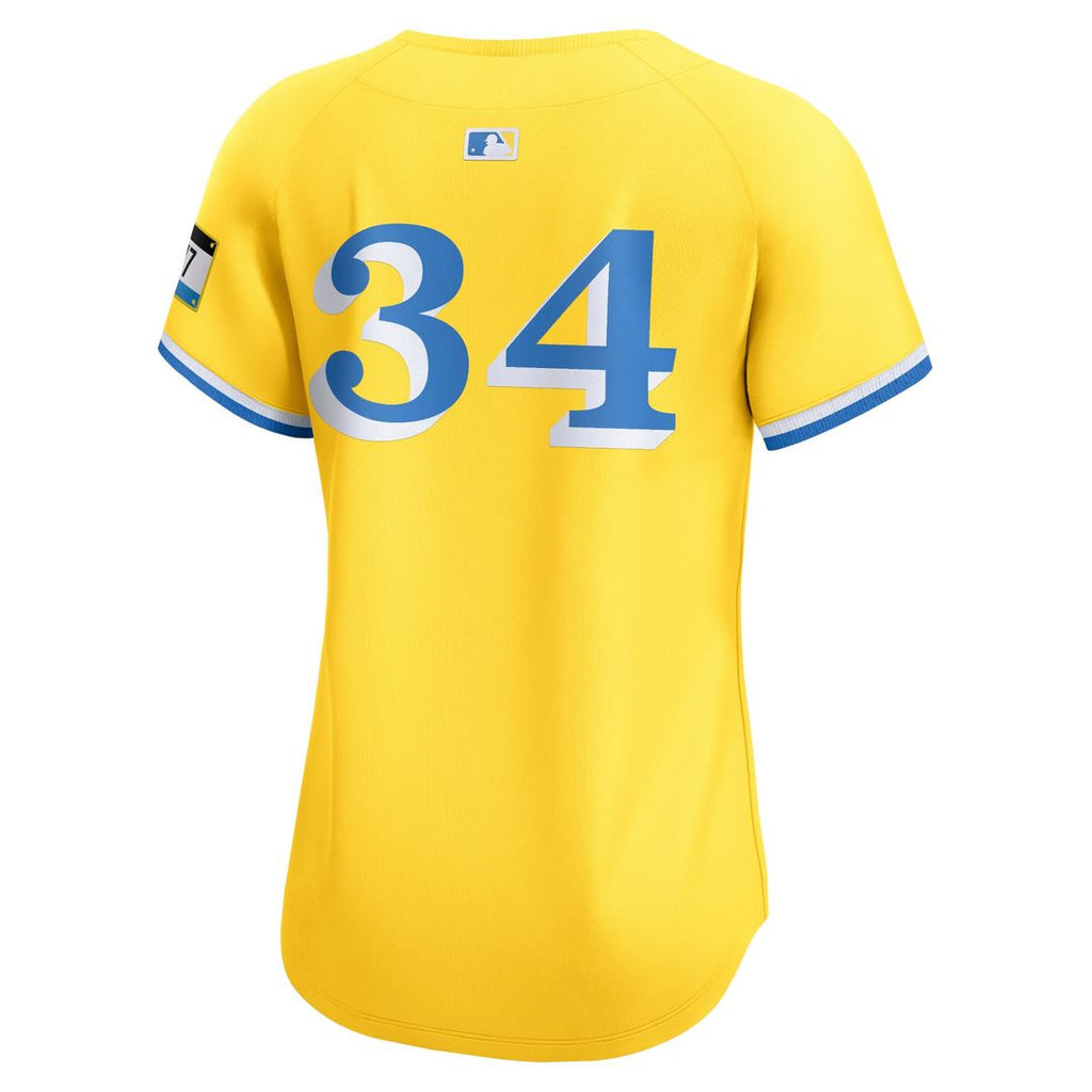 Boston Red Sox David Ortiz Nike Women's City Connect Retired Player Jersey - Gold