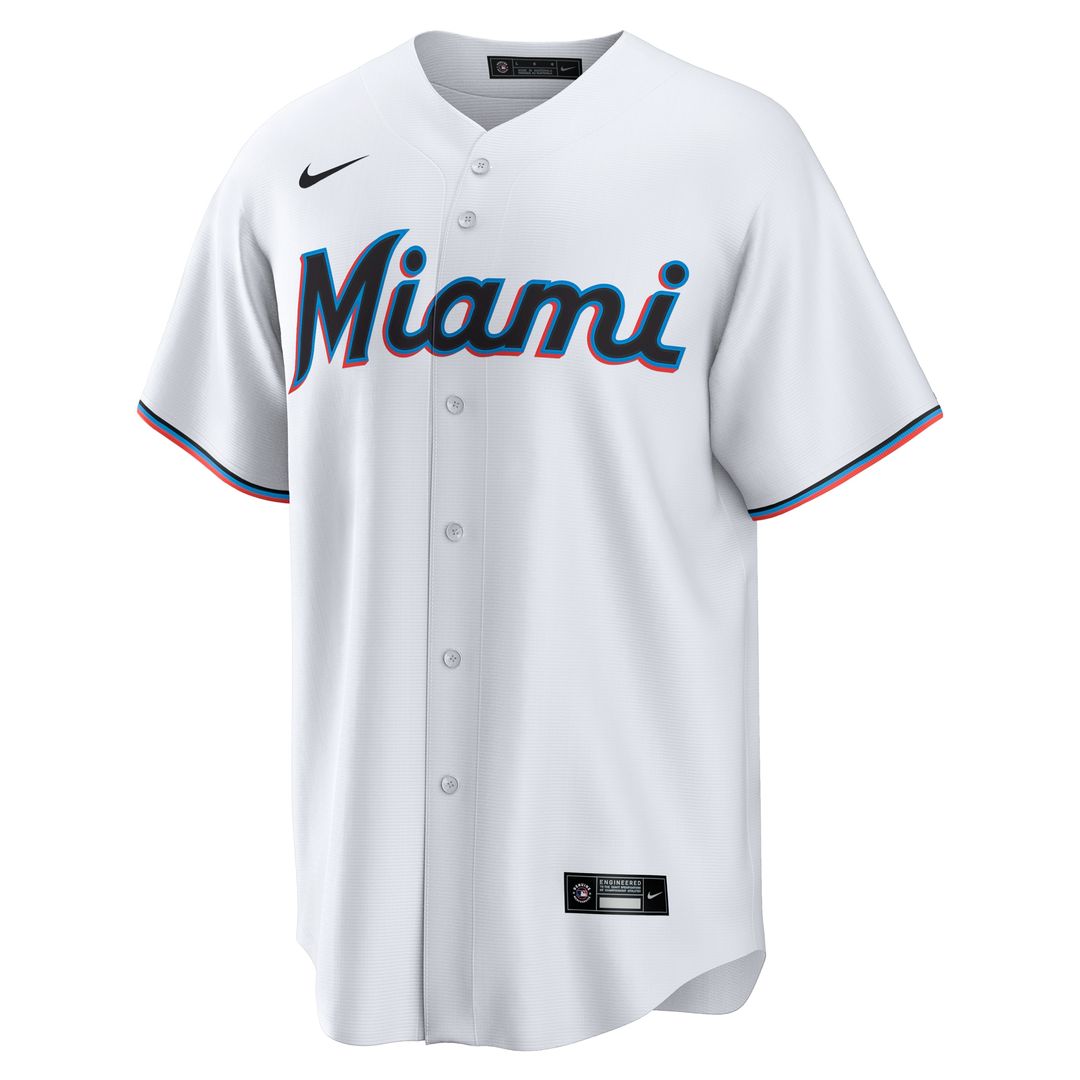 Miami Marlins Xavier Edwards Nike Home Replica Jersey - White