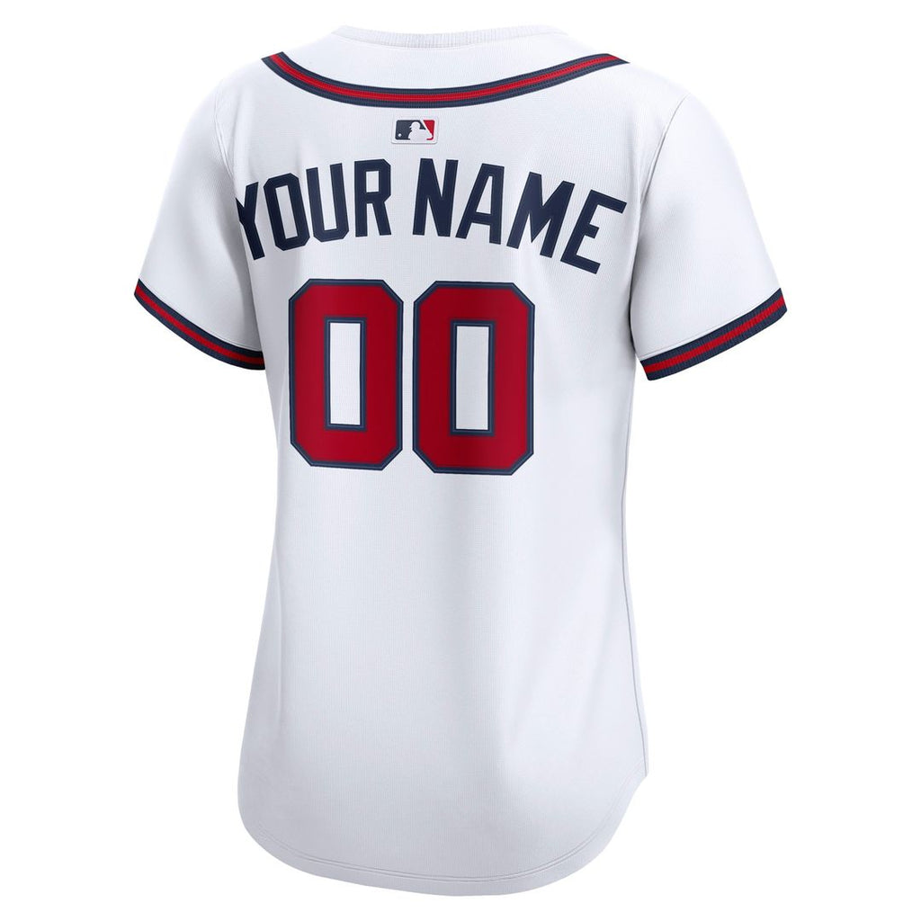 Atlanta Braves Nike Women's Home Limited Custom Jersey - White