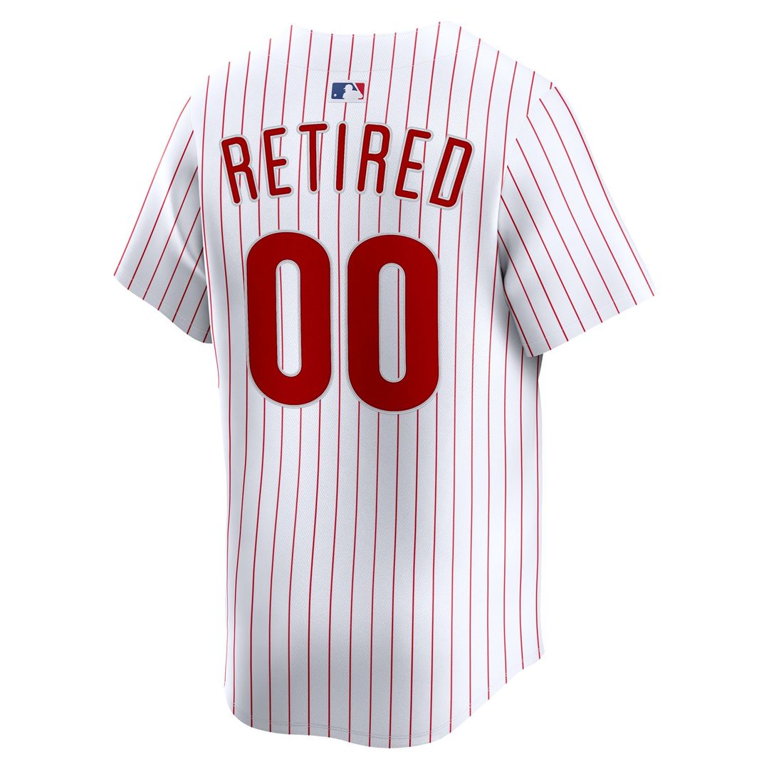 Philadelphia Phillies Nike Home Limited Pick - A - Player Retired Roster Jersey - White