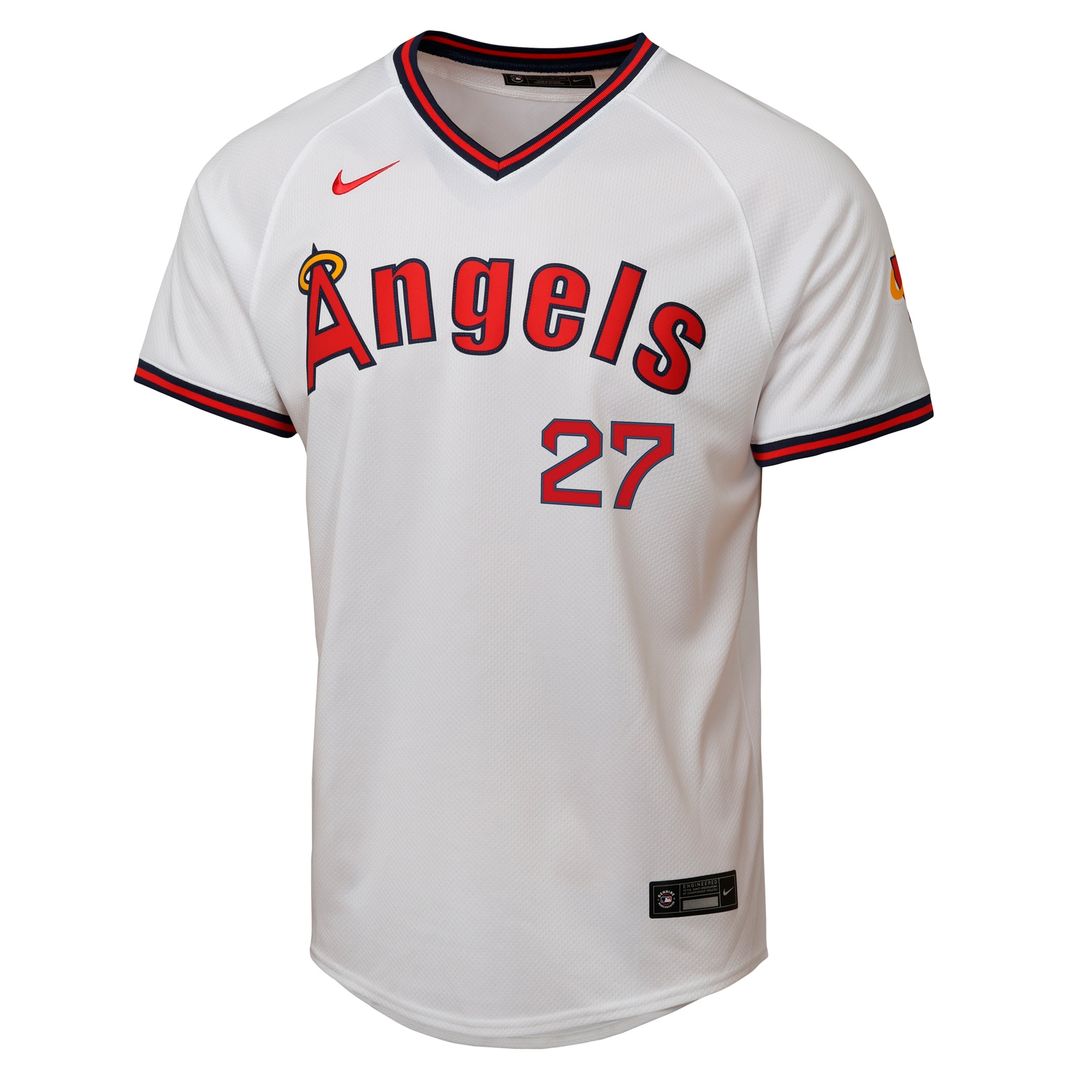 Los Angeles Angels Mike Trout Nike Youth Alternate 2 Limited Player Jersey - White