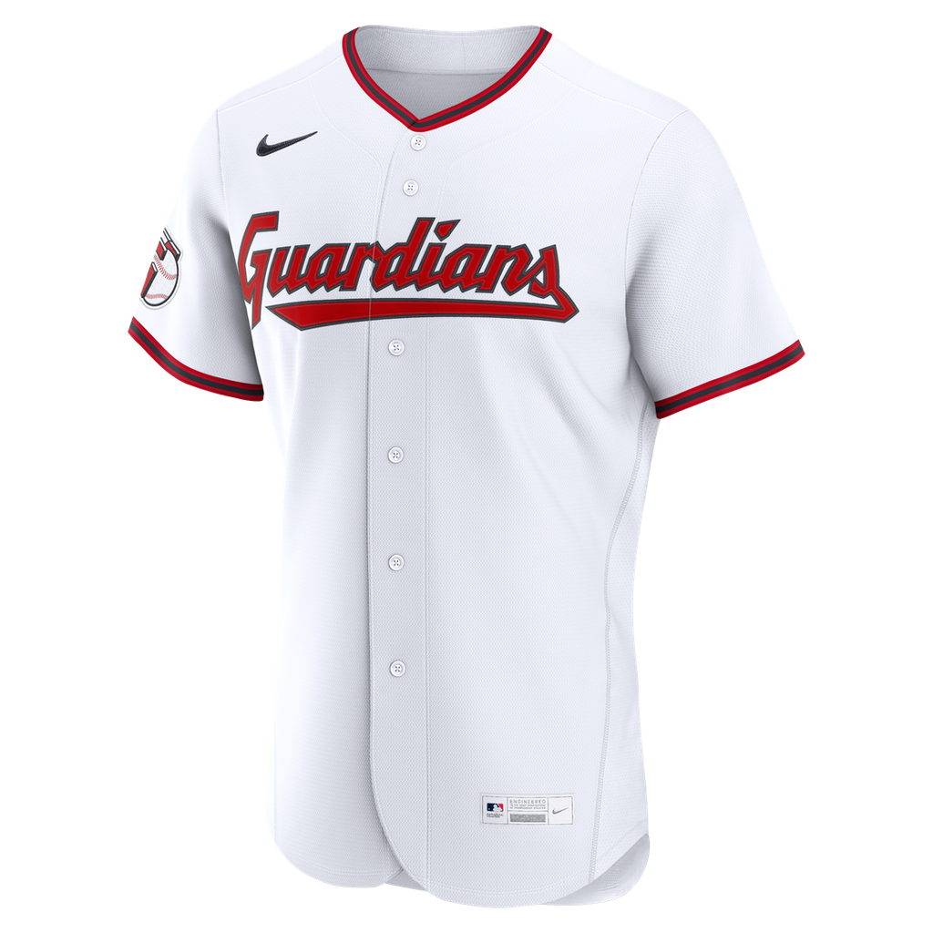 Cleveland Guardians Nike Home Authentic Custom Jersey - White