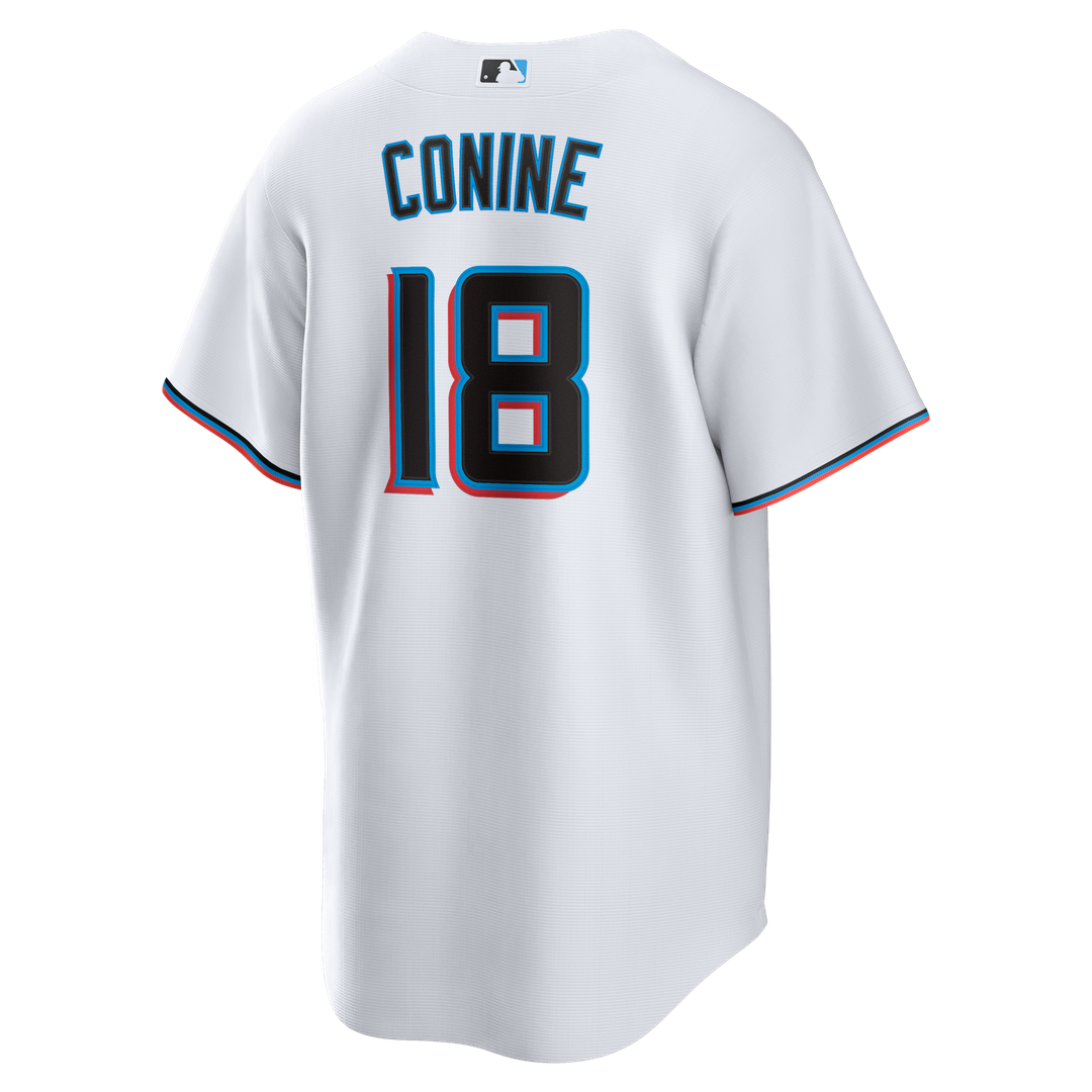 Miami Marlins Griffin Conine Nike Home Replica Jersey - White