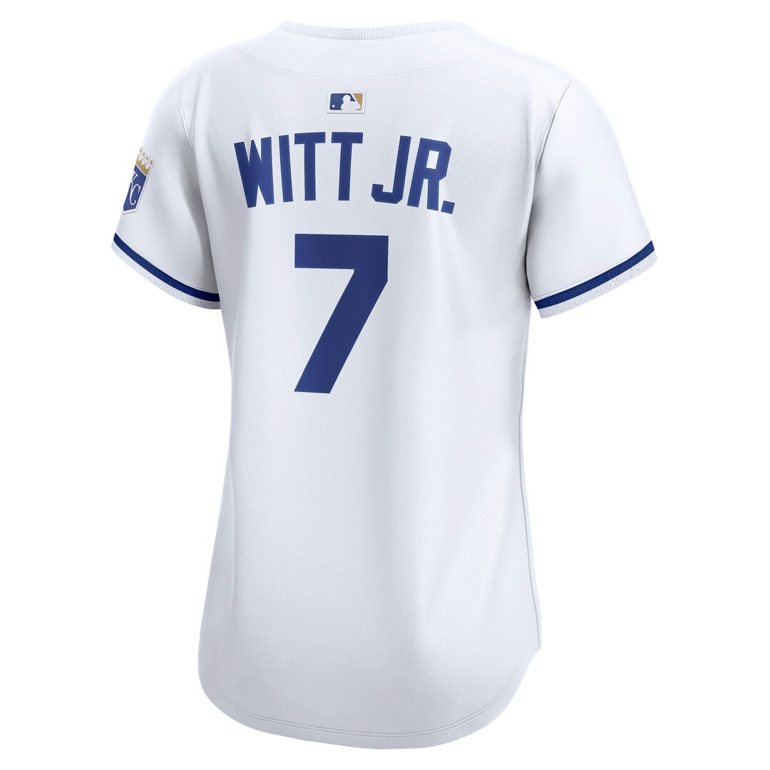 Kansas City Royals Bobby Witt Jr. Nike Women's Home Limited Player Jersey - White