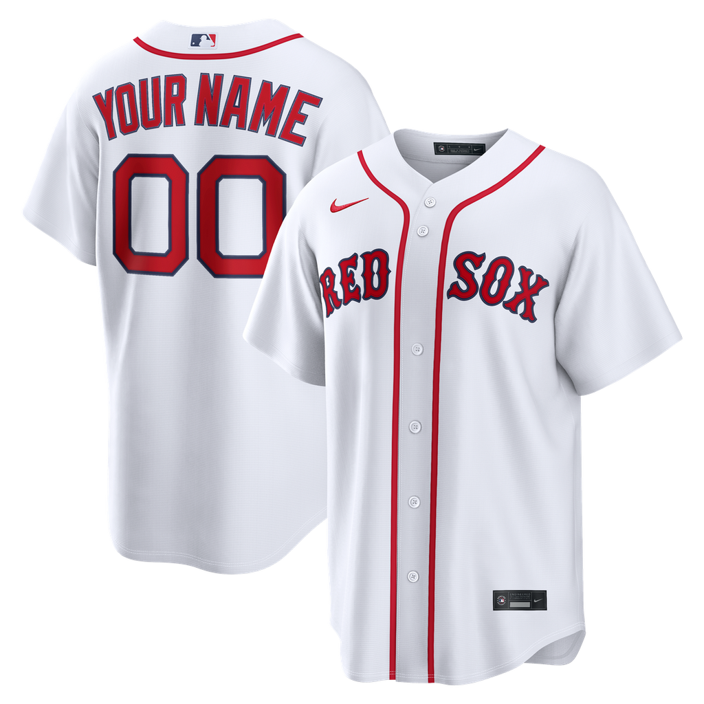 Boston Red Sox Nike Home Replica Custom Jersey - White
