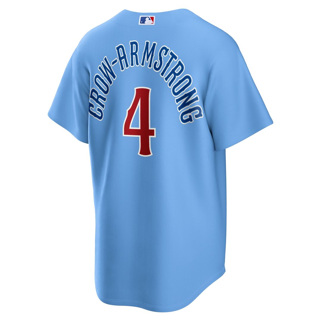 Chicago Cubs Pete Crow - Armstrong Nike Alternate Replica Jersey - Light Blue