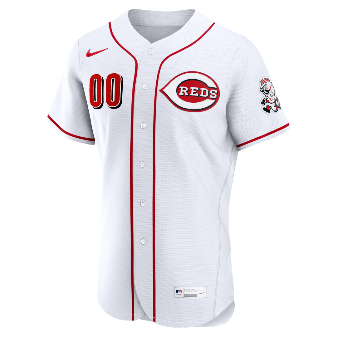 Cincinnati Reds Nike Home Authentic Custom Jersey - White