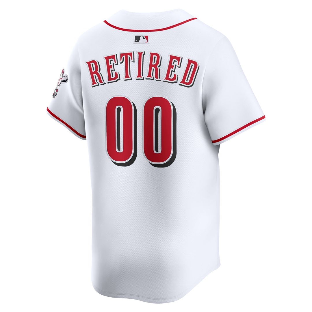 Cincinnati Reds Nike Home Limited Pick - A - Player Retired Roster Jersey - White