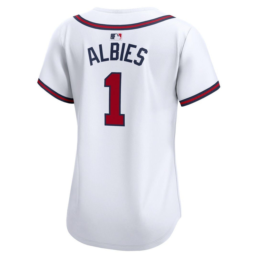 Atlanta Braves Ozzie Albies Nike Women's Home Limited Player Jersey - White