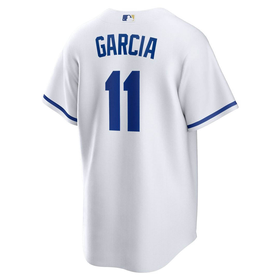 Kansas City Royals Maikel Garcia Nike Home Replica Jersey - White