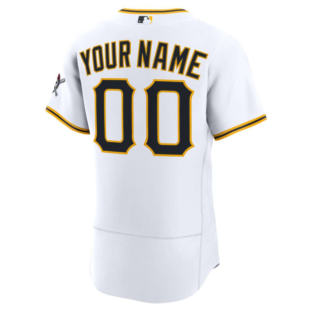 Pittsburgh Pirates Nike Home Authentic Custom Jersey - White