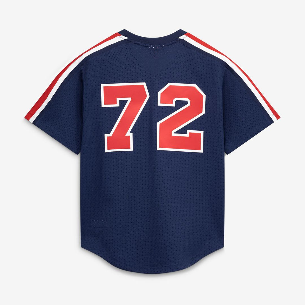 Chicago White Sox Carlton Fisk Mitchell & Ness Authentic Batting Practice Jersey - Navy