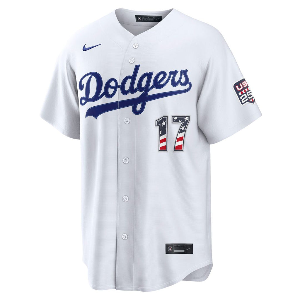 Los Angeles Dodgers Shohei Ohtani Nike USA 250 Fourth of July Home Stadium Jersey - White