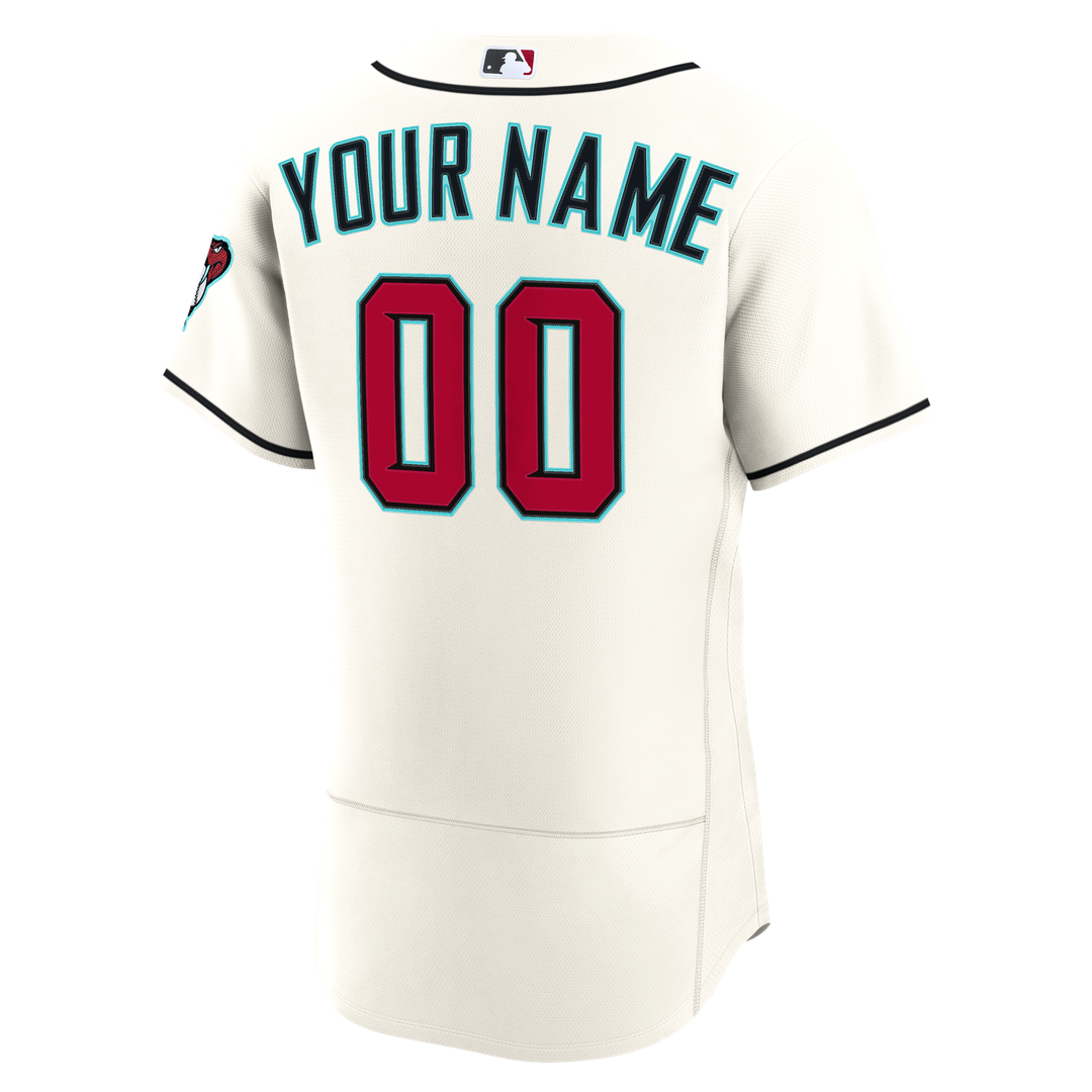 Arizona Diamondbacks Nike Home Authentic Custom Jersey - Cream