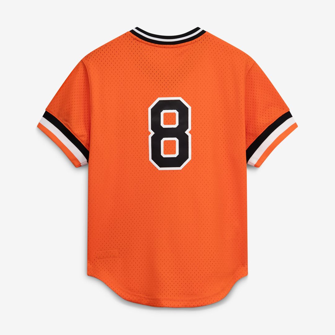 Baltimore Orioles Cal Ripken Jr. Mitchell & Ness Authentic Batting Practice Jersey - Orange