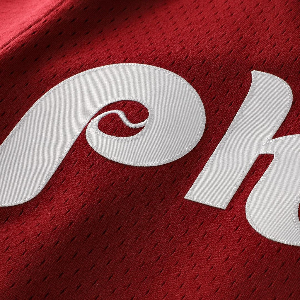 Philadelphia Phillies Lenny Dykstra Mitchell & Ness Authentic Batting Practice Jersey - Scarlet