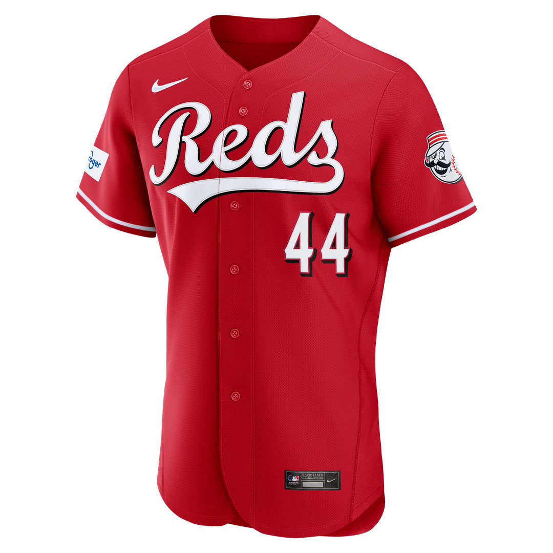 Cincinnati Reds Elly De La Cruz Nike Alternate Authentic Sponsor Patch Jersey - Red