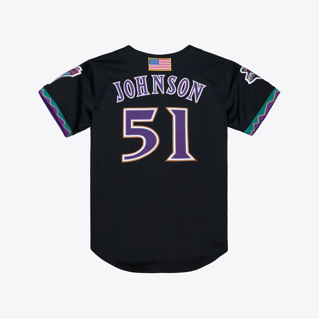 Arizona Diamondbacks Randy Johnson Mitchell & Ness 2000 Throwback Authentic Jersey - Purple
