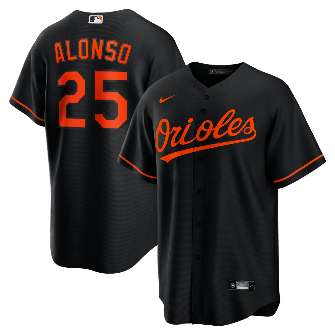 Baltimore Orioles Pete Alonso Nike Alternate Replica Jersey - Black