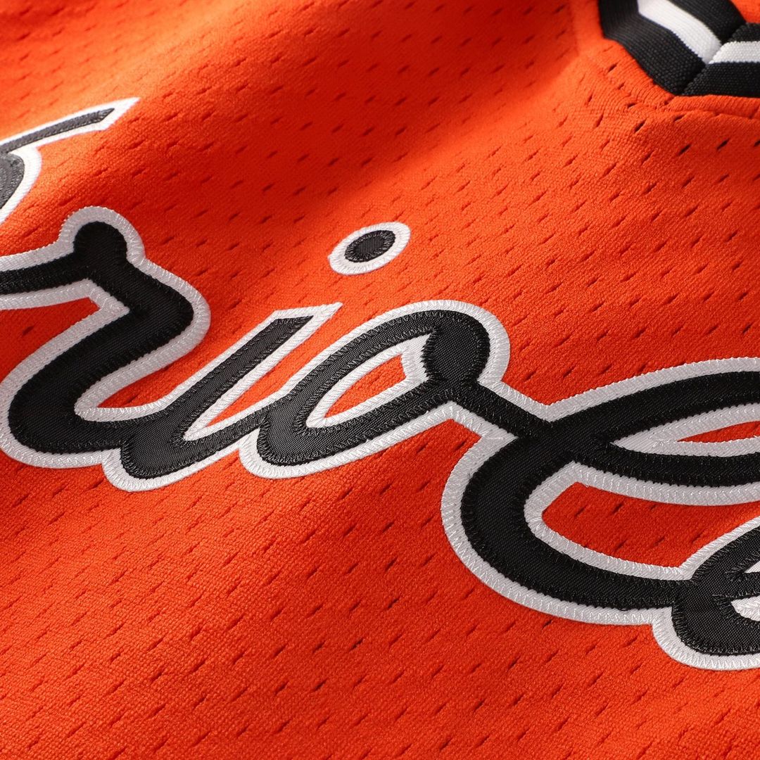Baltimore Orioles Cal Ripken Jr. Mitchell & Ness Authentic Batting Practice Jersey - Orange