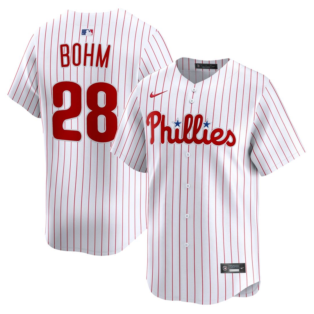Philadelphia Phillies Alec Bohm Nike Home Limited Player Jersey - White