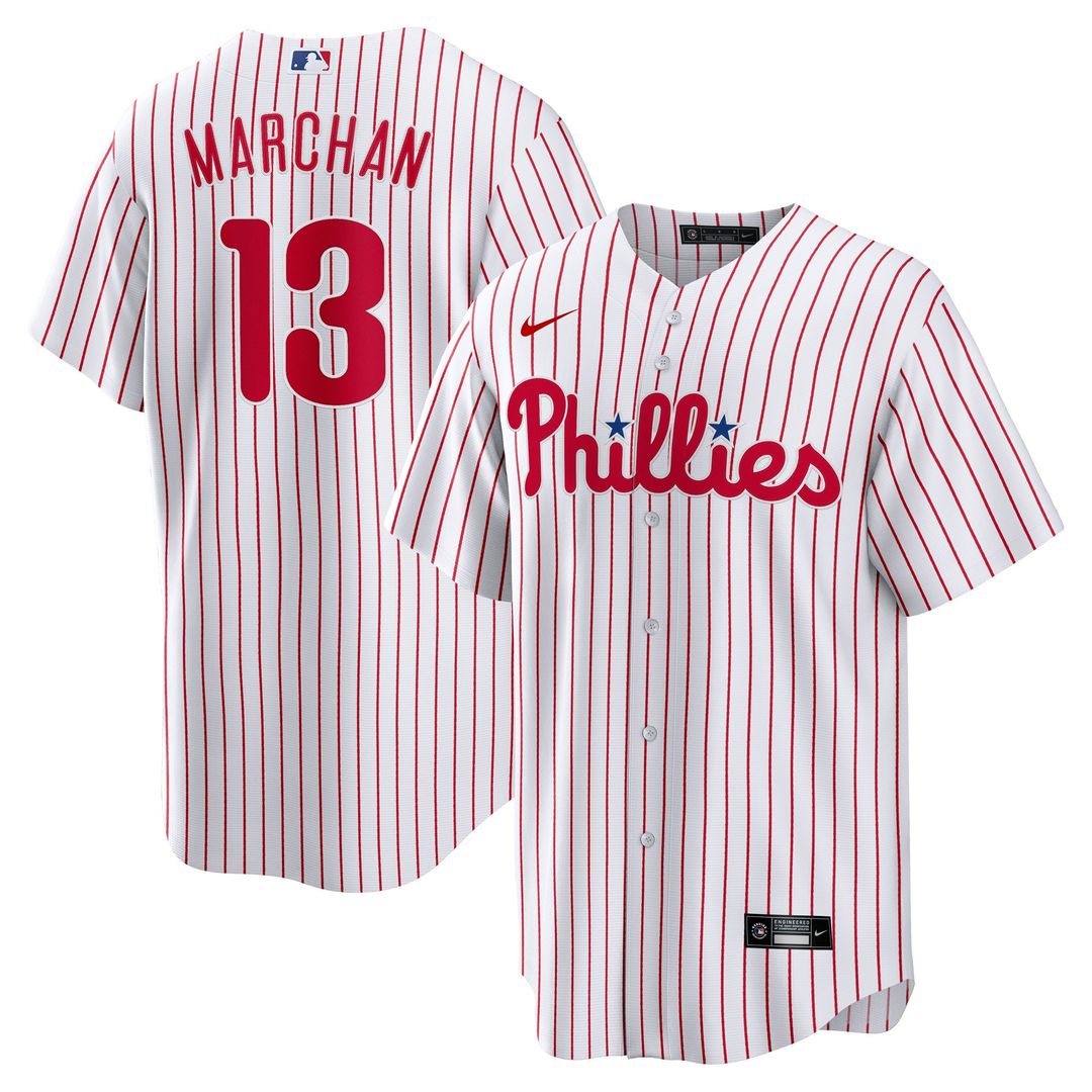 Philadelphia Phillies Rafael Marchán Nike Home Replica Jersey - White