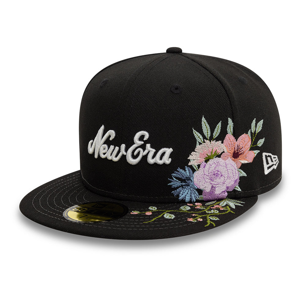 Branded New Era MLB Floral 59Fifty New Era Black/White