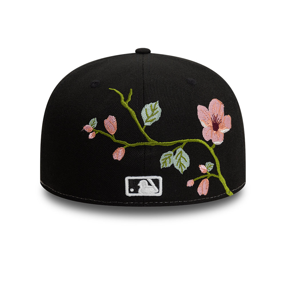 Chicago White Sox MLB Floral 59Fifty New Era Black/White