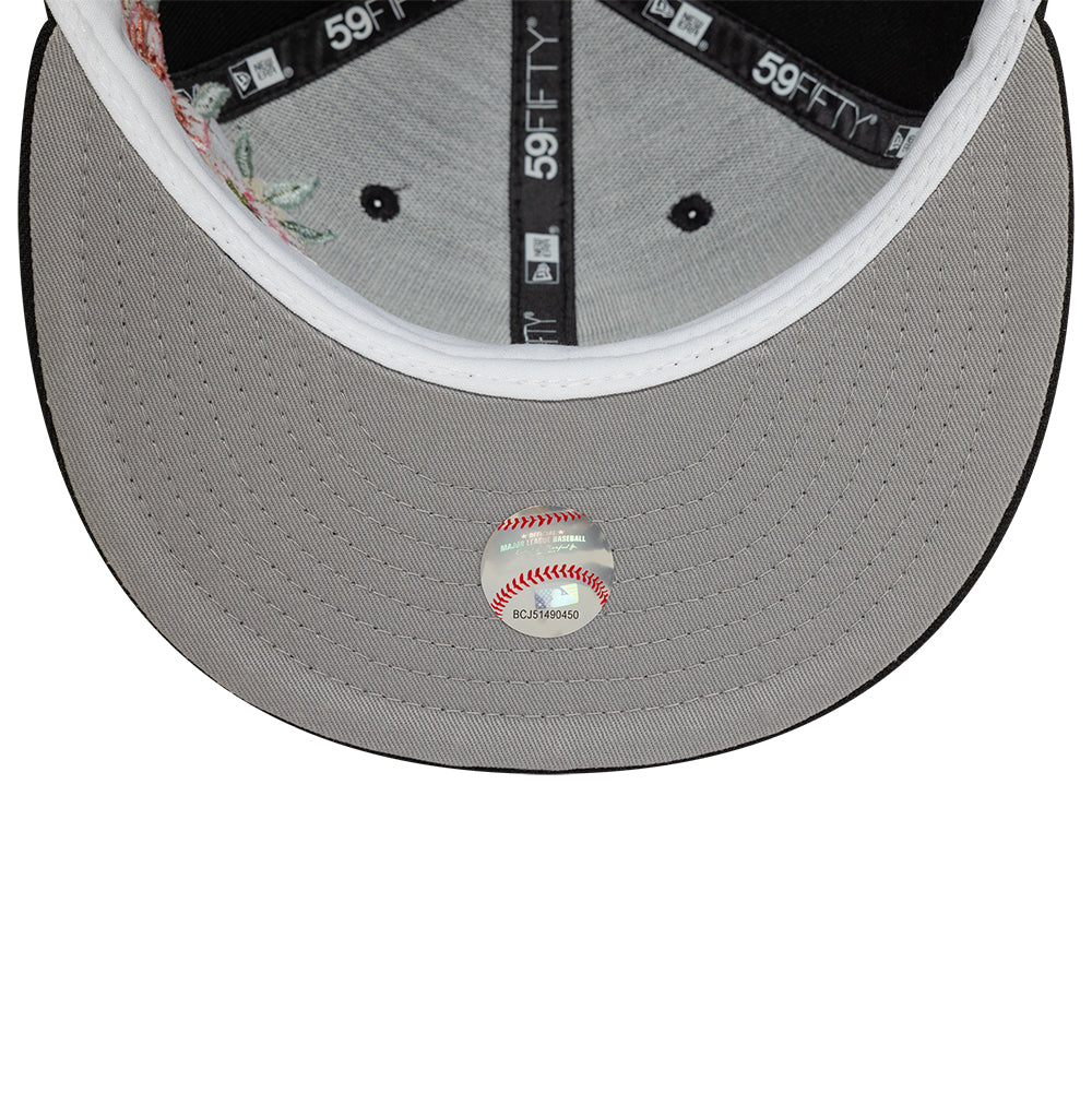 Chicago White Sox MLB Floral 59Fifty New Era Black/White