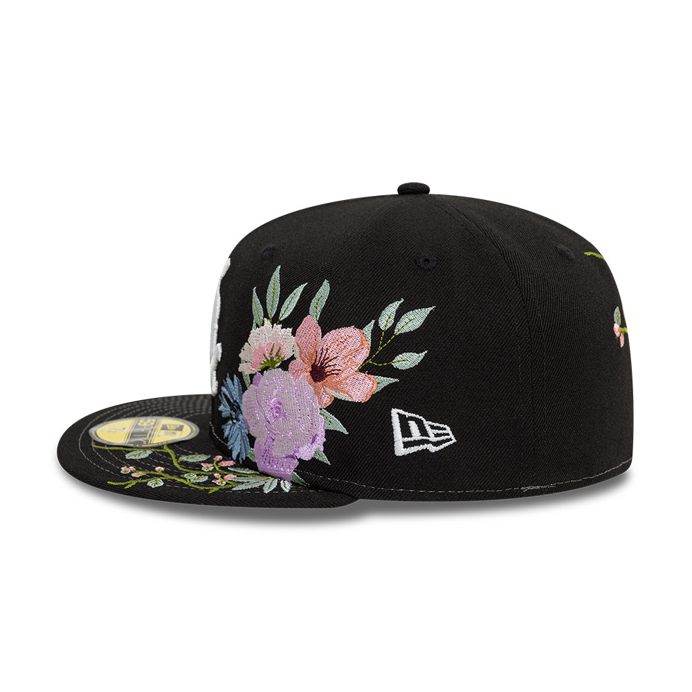 Chicago White Sox MLB Floral 59Fifty New Era Black/White