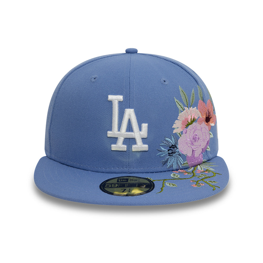 Los Angeles Dodger MLB Floral 59Fifty New Era Light Blue/White