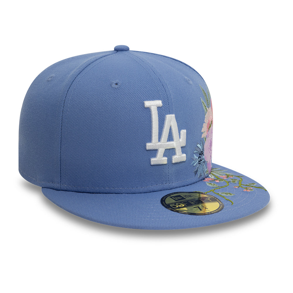 Los Angeles Dodger MLB Floral 59Fifty New Era Light Blue/White