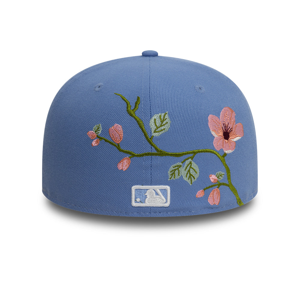 Los Angeles Dodger MLB Floral 59Fifty New Era Light Blue/White